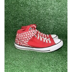 Converse Chuck Taylor All Star Hi Street Red White Skate Shoes Mens 9 Womens 11